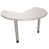 Artikelbild 1 für fm Konferenztisch fastline lichtgrau rund, Rundrohr silber, 120,0 x 120,0 x 62,0 - 85,0 cm, Artikelnummer 334314