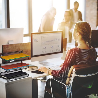 Artikelbild 5 für relaxdays Briefablagen-System schwarz, 3 Fächer, Artikelnummer 516751