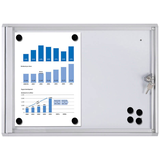 Artikelbild 1 für Showdown® Displays Schaukasten Economy XS silber 2x DIN A4 49,1 x 2,6 x 35,0 cm, 1 St., Artikelnummer 569715
