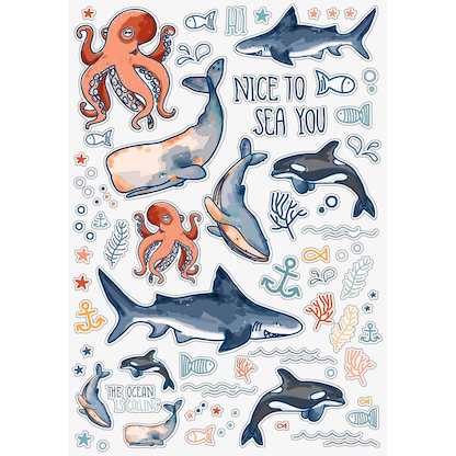 Artikelbild 4 für BRUNNEN Freundebuch Happy Ocean ca. DIN A5 liniert, blau Hardcover 80 Seiten, 1 St., Artikelnummer 163057