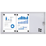 Artikelbild 1 für Showdown® Displays Schaukasten Economy XS silber 3x DIN A4 71,1 x 2,6 x 35,0 cm, 1 St., Artikelnummer 569723