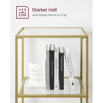Artikelbild 6 für VASAGLE Bücherregal gold 40,0 x 30,0 x 177,3 cm, 1 St., Artikelnummer 261049