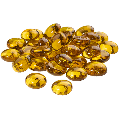 Artikelbild 3 für GLOREX Muggelsteine gelb Glasnuggets Ø 20,0 mm, 200,0 g, 1 Pack, Artikelnummer 732049