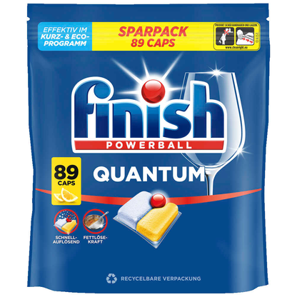 Artikelbild für finish POWERBALL QUANTUM CITRUS Spülmaschinentabs 89 St., Artikelnummer 815207