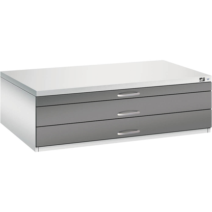 Artikelbild 4 für CP 7200 Planschrank lichtgrau, stahlgrau 3 Schubladen 135,0 x 96,0 x 42,0 cm, 1 St., Artikelnummer 682753