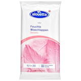 Artikelbild 1 für alouette Feuchttücher Waschlappen 1-lagig weiß, 20 Tücher, Artikelnummer 212924