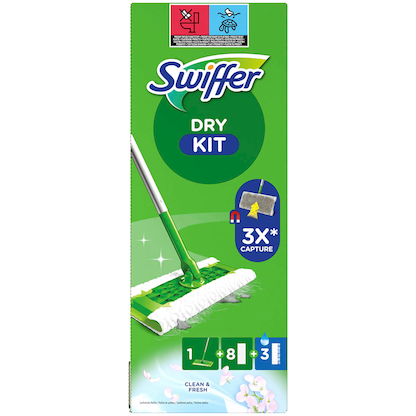 Artikelbild 2 für Swiffer DRY KIT Staubwischer Mikrofaser, 1 Set, Artikelnummer 526154