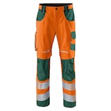 Artikelbild 1 für KÜBLER® unisex Warnschutzhose REFLECTIQ orange, moosgrün Größe 24, Artikelnummer 787376