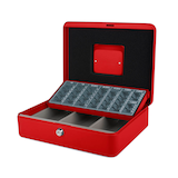 Artikelbild 1 für pavo Geldkassette 8008742 EURO rot, Artikelnummer 520049