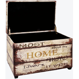 Artikelbild 1 für HAKU Möbel Sitztruhe 52922 Motiv Schriftzug Holz 58,0 cm, Artikelnummer 192528