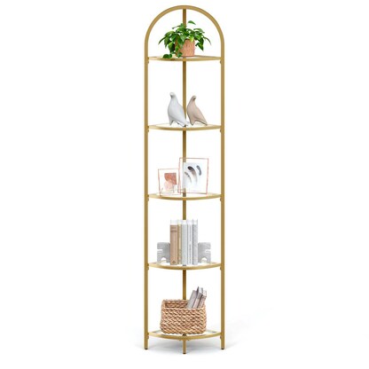 Artikelbild für VASAGLE Eckregal gold 28,0 x 28,0 x 158,0 cm, 1 St., Artikelnummer 290058