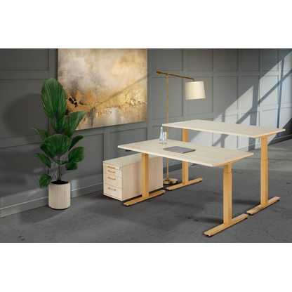 Artikelbild 4 für HAMMERBACHER Solid Rollcontainer eiche 4 Auszüge 42,8 x 80,0 x 51,2 cm, Artikelnummer 298061