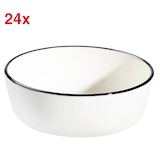 Artikelbild 1 für ID Fine Schalen Modest Black Stolt weiß Ø 10,0 cm, 24 St., Artikelnummer 633699
