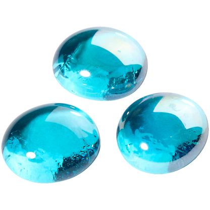 Artikelbild 2 für GLOREX Muggelsteine hellblau Glasnuggets Ø 20,0 mm, 200,0 g, 1 Pack, Artikelnummer 732079