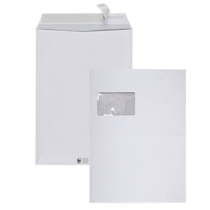 Artikelbild für BONG Versandtaschen TopSTAR DIN C4 mit Fenster weiß 10 St., Artikelnummer 121244