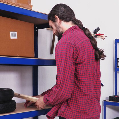 Artikelbild 8 für relaxdays Schwerlastregal 10026748_0 blau 90,0 x 45,0 x 180,0 cm, Artikelnummer 451734