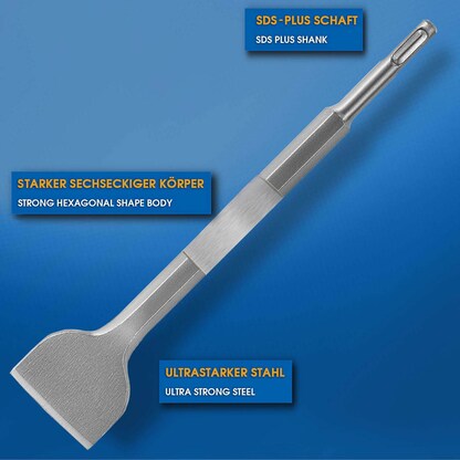 Artikelbild 7 für S&R Meißel-Set SDS-plus, 3-teilig, Artikelnummer 316408