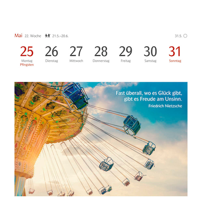 Artikelbild 4 für Harenberg Postkartenkalender Momente des Glücks 2026, 1 St., Artikelnummer 551277
