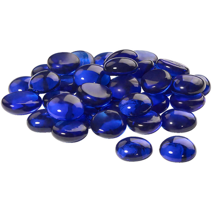 Artikelbild 3 für GLOREX Muggelsteine blau Glasnuggets Ø 20,0 mm, 200,0 g, 1 Pack, Artikelnummer 732087