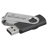 Artikelbild 1 für MediaRange USB-Stick schwarz, silber 128 GB, 1 St., Artikelnummer 606313