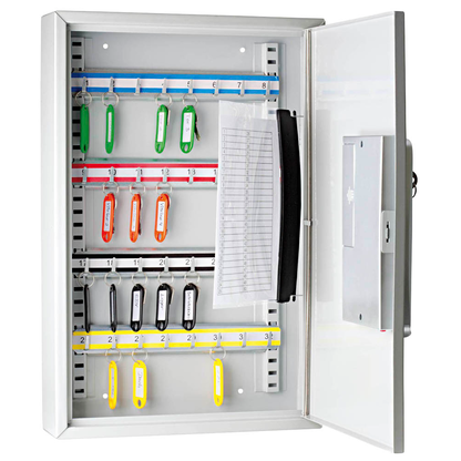 Artikelbild 3 für WEDO Schlüsseltresor lichtgrau mit 32 Haken, Elektronik- und Standardschloss, 30,0 x 8,0 x 45,0 cm, 1 St., Artikelnummer 683664