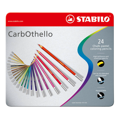 Artikelbild für STABILO CarbOthello Kreidestifte farbsortiert 24 St., Artikelnummer 272213