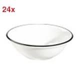 Artikelbild 1 für ID Fine Schalen Modest Black Lona weiß Ø 8,0 cm, 24 St., Artikelnummer 634149