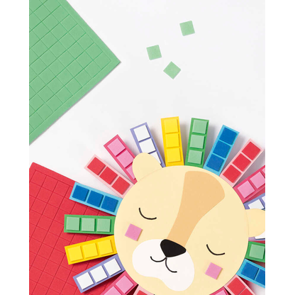 Artikelbild 3 für folia Moosgummi MOSAIK BASIC mehrfarbig 1.596 St., Artikelnummer 776217