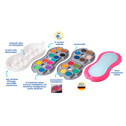 Artikelbild 3 für Pelikan Space+ Wasserfarbkasten 24 Farben, Artikelnummer 801898