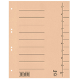 Artikelbild 1 für bene Trennblätter DIN A4 1-10 chamois, 250 g/qm, 100 St., Artikelnummer 401737