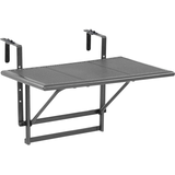 Artikelbild 1 für greemotion Balkonhängetisch rechteckig Stahl grau 60,0 x 40,0 x 56,0 cm, 1 St., Artikelnummer 421893
