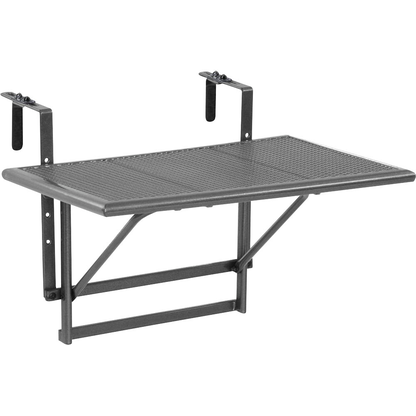 Artikelbild für greemotion Balkonhängetisch rechteckig Stahl grau 60,0 x 40,0 x 56,0 cm, 1 St., Artikelnummer 421893