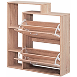 Artikelbild 1 für WOHNLING Schuhschrank, WL1.793 sonoma-eiche 4 Fachböden 85,0 x 24,0 x 93,0 cm, Artikelnummer 905634