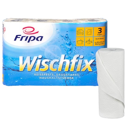 Artikelbild für FRIPA Küchenrollen Wischfix 3-lagig, 32 Rollen, Artikelnummer 259834