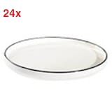 Artikelbild 1 für ID Fine Teller Modest Black Stolt weiß Ø 10,0 cm, 24 St., Artikelnummer 634198