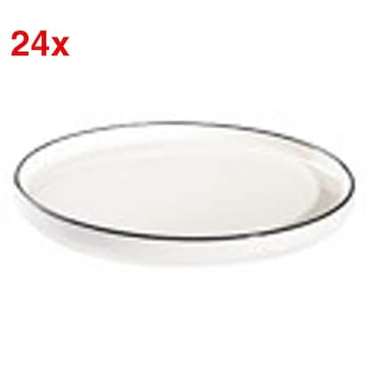 Artikelbild für ID Fine Teller Modest Black Stolt weiß Ø 10,0 cm, 24 St., Artikelnummer 634198