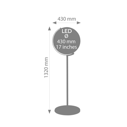 Artikelbild 3 für TROIKA® Leuchtglobus SOJUS LIGHT silber, Artikelnummer 665857