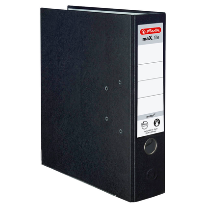 Artikelbild 2 für herlitz maX.file protect Ordner schwarz Kunststoff 8,0 cm DIN A4, 1 St., Artikelnummer 138529