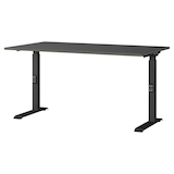 Artikelbild 1 für GERMANIA Mailand höhenverstellbarer Schreibtisch grafit rechteckig, C-Fuß-Gestell schwarz 140,0 x 80,0 cm, Artikelnummer 136228