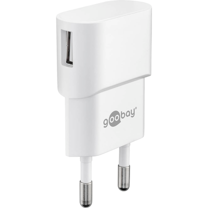 Artikelbild 2 für goobay Ladekabel mit Adapter weiß, Kabellänge: 1,0 m, 5 Watt, Artikelnummer 557209