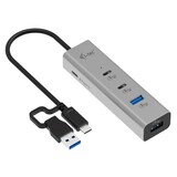 Artikelbild 1 für i-tec® USB-Hub Universal Charging Metal 4-fach grau, Artikelnummer 662878