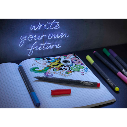 Artikelbild 2 für FABER-CASTELL Grip Basic Fineliner farbsortiert 0,4 mm, 5 St., Artikelnummer 758389