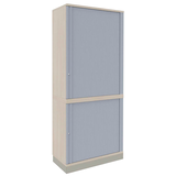 Artikelbild 1 für fm Sidney Rollladenschrank akazie, silber 3 Fachböden 80,0 x 44,2 x 186,9 cm, Artikelnummer 509972