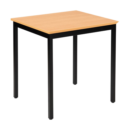 Artikelbild für SODEMATUB Mehrzwecktisch buche, schwarz rechteckig, Vierkantrohr schwarz, 70,0 x 60,0 x 74,0 cm, Artikelnummer 969311
