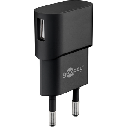 Artikelbild 2 für goobay Ladekabel mit Adapter schwarz, Kabellänge: 1,0 m, 5 Watt, Artikelnummer 557217