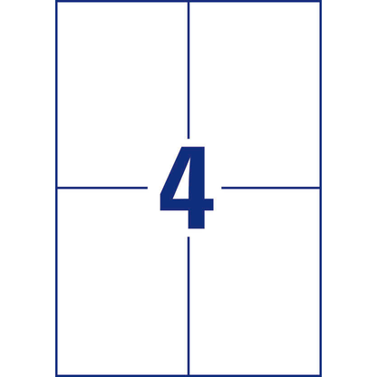 Artikelbild 5 für AVERY Zweckform Etiketten 3483 weiß 105,0 x 148,0 mm, 100 Blatt, Artikelnummer 647636