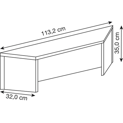 Artikelbild 2 für HAMMERBACHER Thekenaufsatz WB90 gerade, ahorn 113,2 x 32,0 x 35,0 cm, Artikelnummer 859102