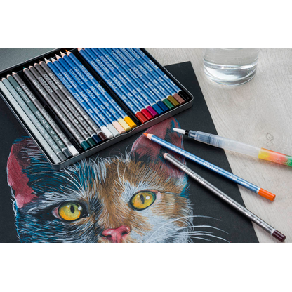 Artikelbild 5 für Brevillier's CRETACOLOR The Aquarino Box Aquarellstifte farbsortiert, 1 Set, Artikelnummer 225791