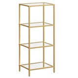 Artikelbild 1 für VASAGLE Bücherregal gold 40,0 x 30,0 x 95,0 cm, 1 St., Artikelnummer 290779