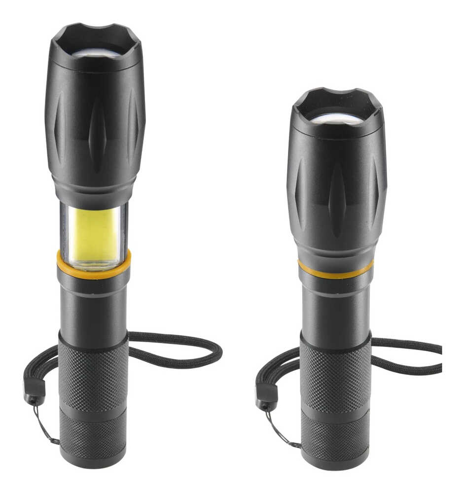 Artikelbild 2 für hama W200 LED Taschenlampe schwarz 15,3 cm, bis zu 200 Lumen, 1 St., Artikelnummer 776829